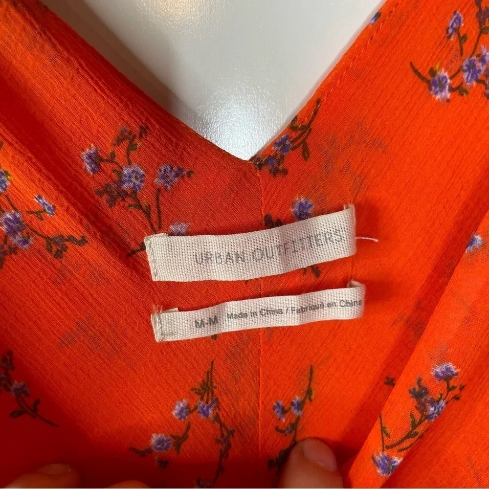 Urban Outfitters Heidi Floral Print Maxi‎ Dress Size Medium - Picture 5 of 8